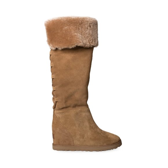 UGG Femme Over The Knee Lace Chestnut Boots - Women´s